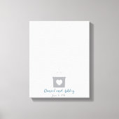 Heet luchtballon Weddenschap Vingerprint Guest Boo Canvas Afdruk (Voorkant)