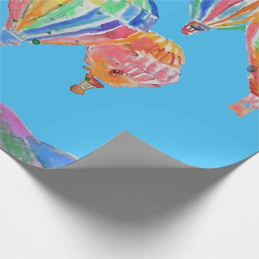 Heet luchtballonballonnen Art Waterverf Wrapping Cadeaupapier (Hoek)
