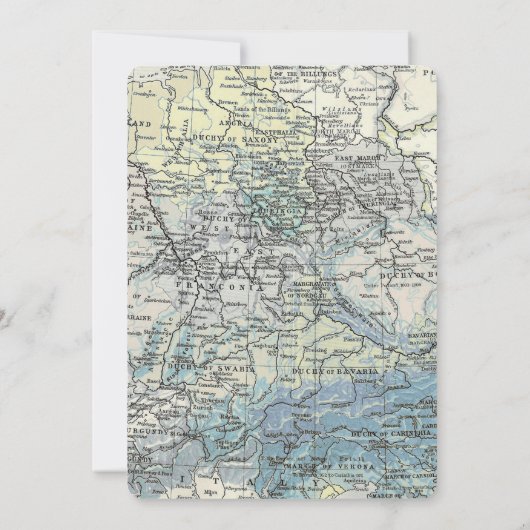 Heet luchtballonjongetje blauw onder babydouche kaart (Achterkant)