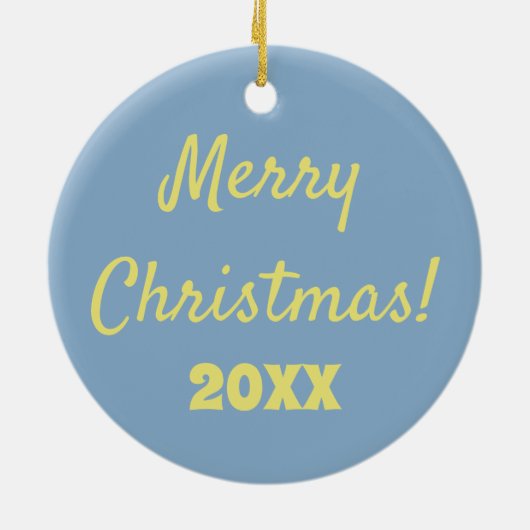 Heet luchtballonnen foto kerstversiering collage keramisch ornament (Achterkant)