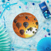 Heet luchtballonnen in bord voor vliegpapier (Feest)