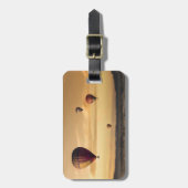 Heet luchtballonnen in Golden Skies Bagagelabel (Voorkant verticaal)