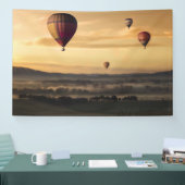 Heet luchtballonnen in Golden Skies Spandoek (Beurs)