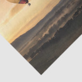 Heet luchtballonnen in Golden Skies Tissuepapier (Detail)