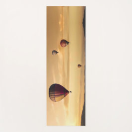 Heet luchtballonnen in Golden Skies Yogamat
