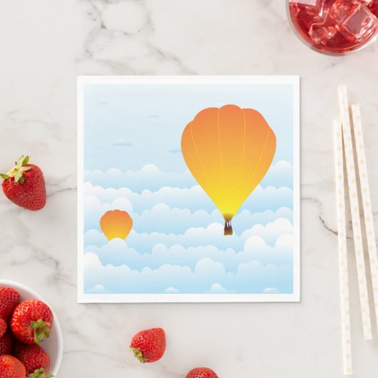 Heet luchtballonnen in luiers servet (Insitu)