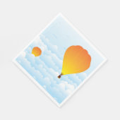 Heet luchtballonnen in luiers servet (Hoek)