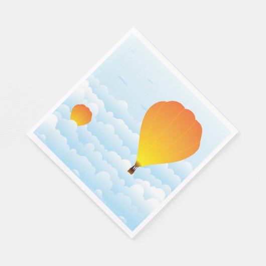 Heet luchtballonnen in luiers servet (Hoek)