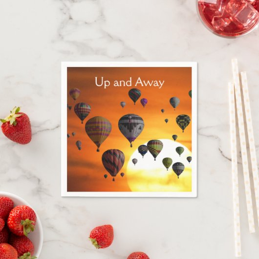 Heet luchtballonnen in servetten (Insitu)