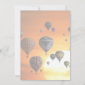 Heet luchtballonnen in vlucht Hartelijk dank Bedankkaart (Achterkant)