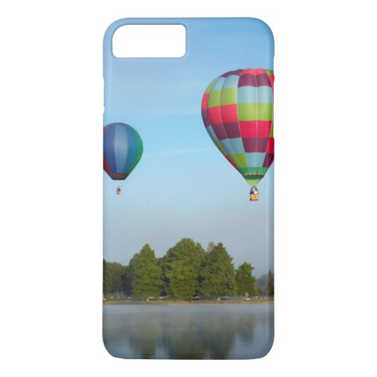 Heet luchtballonnen over een meer, NZ Case-Mate iPhone Case (Achterkant)