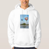 Heet luchtballonnen over een meer, NZ Hoodie (Voorkant)