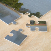 Heet luchtballonnen over een meer, NZ Legpuzzel (Zijkant)