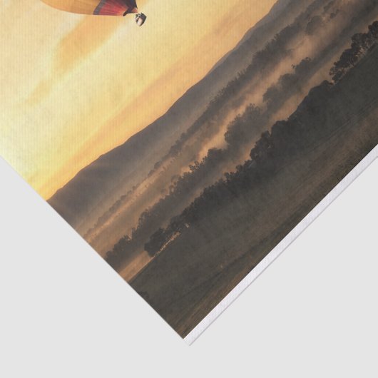 Heet luchtballonnen — Prachtige Natuur Tissuepapier (Detail)