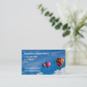 Heet luchtballonnen Thema Eenvoudig Visitekaartje (Staand voorkant)