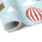Heet-luchtballonnen Wrapping Gift Paper Cadeaupapier (Rol Hoek)