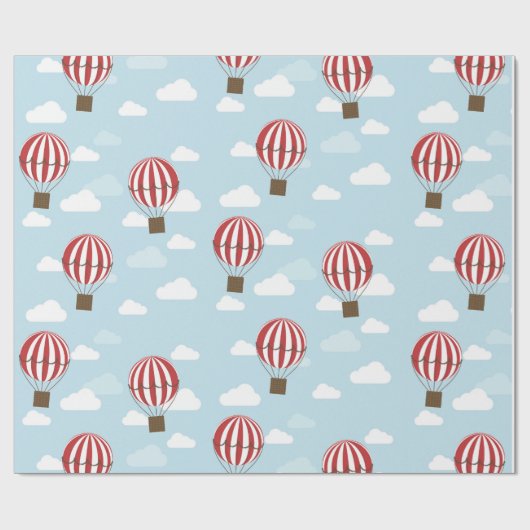 Heet-luchtballonnen Wrapping Gift Paper Cadeaupapier (Vlak)