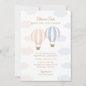 Heet Luchtballons Genderpartij Kaart (Voorkant)