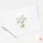 Heet luchtballonstickers ronde sticker (Envelop)