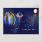 Heet luchtballonvaarding RSVP Uitnodiging Briefkaart (Voorkant)