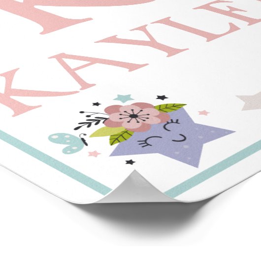 Heet-luchtballonwolk, regenboog, bewegende kunstdr poster (Hoek)