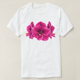 Heet Magenta Bloem - T-shirt