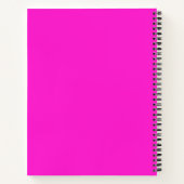 Heet Magenta Effen Kleur Notitieboek (Achterkant)