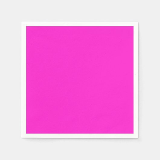 Heet Magenta Effen Kleur Servet (Voorkant)