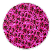 Heet magenta Geranium Flowers Keramische Knop (Voorkant)