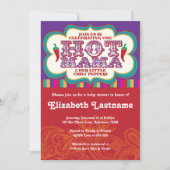 Heet Mama Baby Shower Uitnodiging (Voorkant)