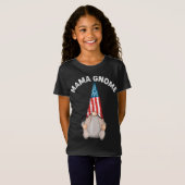 Heet Mama Gnome Familie Grappig Amerikaanse vlag T-shirt (Voorkant volledig)