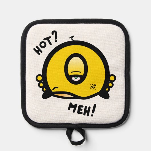 Heet? Meh! Keukendilemma Pannenlap (Voorkant)