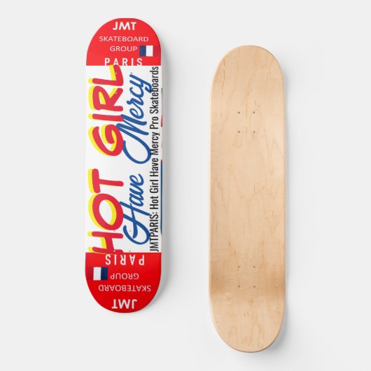 HEET MEISJE JMT PARIJS 8 1/4" Skateboard Deck (Voorkant)