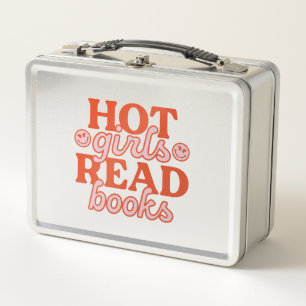 Heet meisje leest boeken