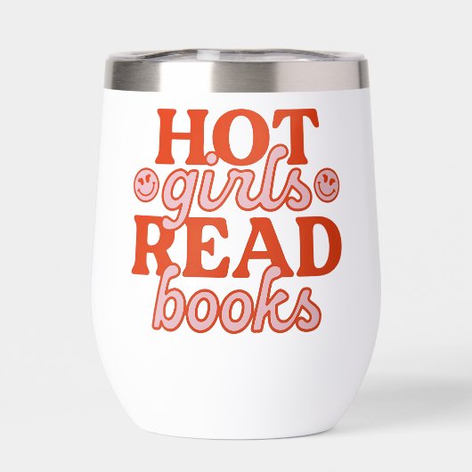 Heet meisje leest boeken (Achterkant)