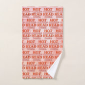 Heet meisje leest boeken bad handdoek (Handdoek)