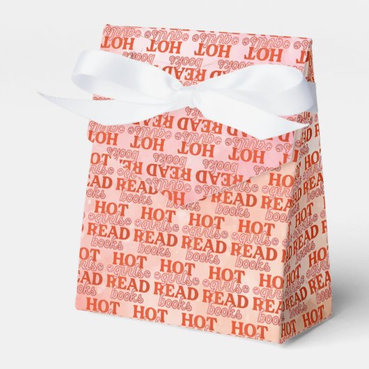 Heet Meisje Leest Boeken Bedankdoosjes (Voorkant Zijde)