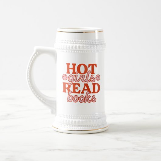 Heet Meisje Leest Boeken Bierpul (Links)