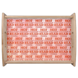 Heet Meisje Leest Boeken Dienblad