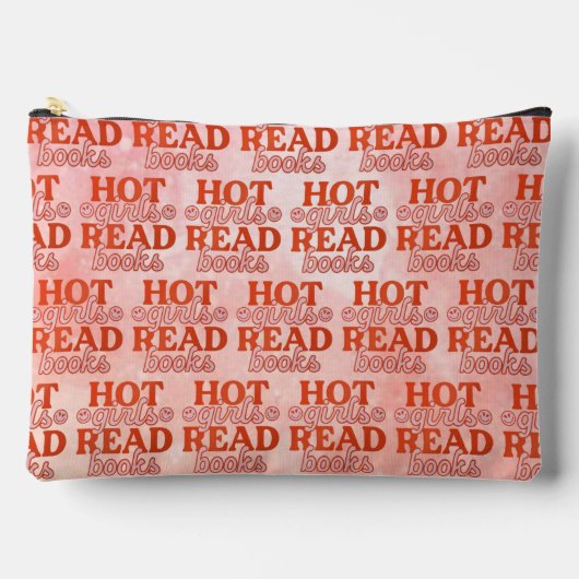 Heet meisje leest boeken etui (Voorkant)