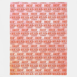 Heet Meisje Leest Boeken Fleece Deken