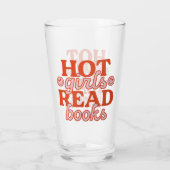 Heet Meisje Leest Boeken Glas (Achterkant)