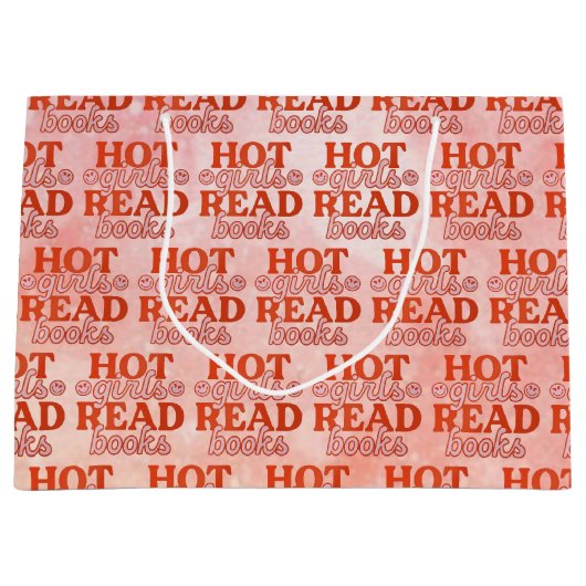 Heet Meisje Leest Boeken Groot Cadeauzakje (Voorkant)