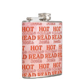 Heet Meisje Leest Boeken Heupfles (Rechts)