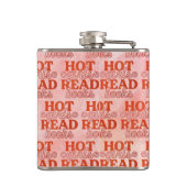 Heet Meisje Leest Boeken Heupfles (Achterkant)