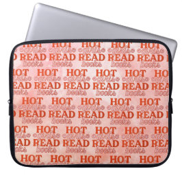 Heet meisje leest boeken laptop sleeve