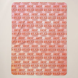 Heet meisje leest boeken sherpa deken