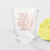 Heet Meisje Leest Boeken Shot Glas (Achterkant)