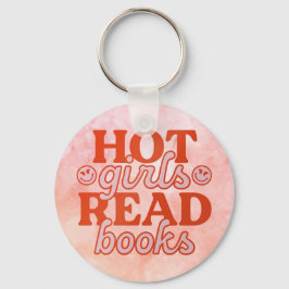 Heet Meisje Leest Boeken Sleutelhanger