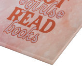 Heet Meisje Leest Boeken Snijplank (Hoek)